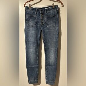 Anthropologie Pilcro and the Letterpress Classic Blue Denim